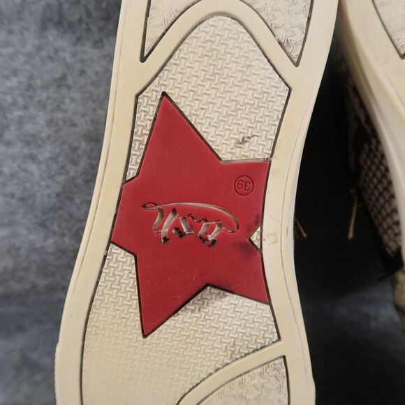 Ash Shoes Womens 39 Sneakers Fashion Platform Jordy Snakeskin Leather Zip - Picture 15 of 16